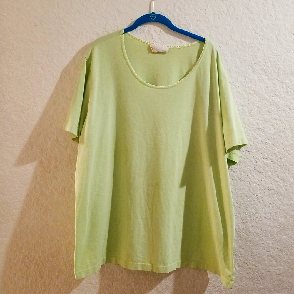 Just My Style Pale Green short sleeved tee